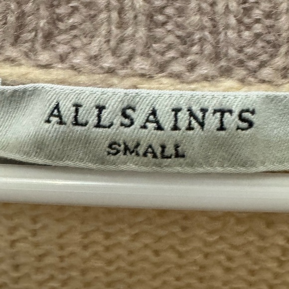 ALLSAINTS Byers Oversized Striped Wool Blend Sweater Size Small - Picture 4 of 6